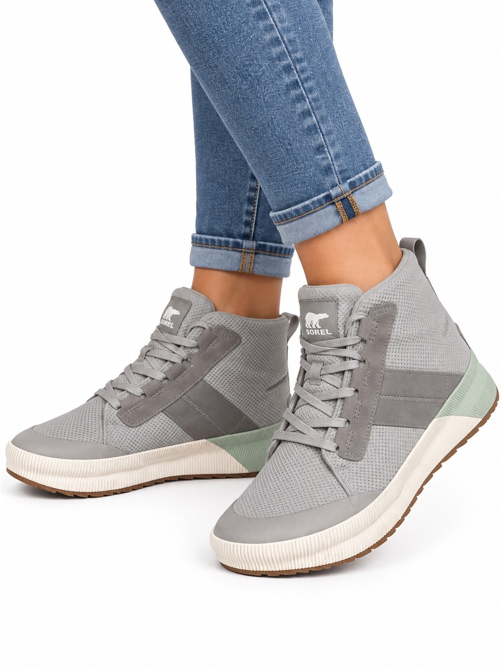 Sorel Out N About III Mid Sneakers gray women’s 8